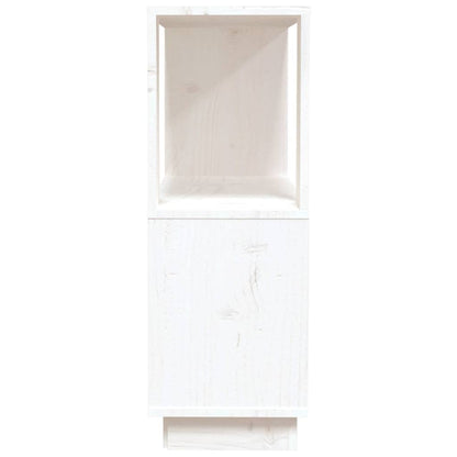 814050 vidaXL Book Cabinet/Room Divider White 80x25x70 cm Solid Wood Pine
