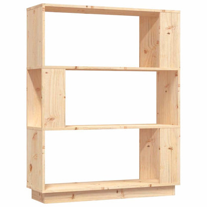814054 vidaXL Book Cabinet/Room Divider 80x25x101 cm Solid Wood Pine