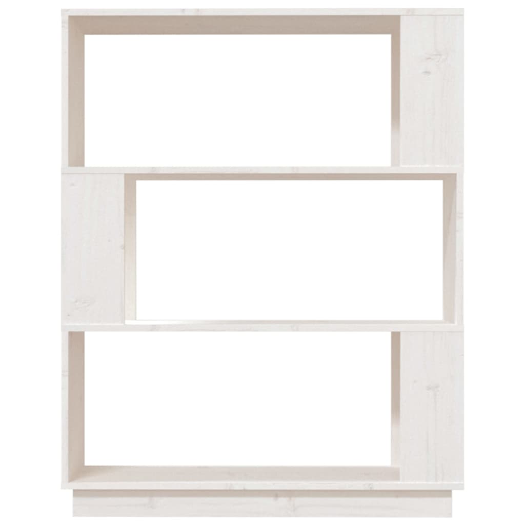 vidaXL Book Cabinet/Room Divider White 80x25x101 cm Solid Wood Pine