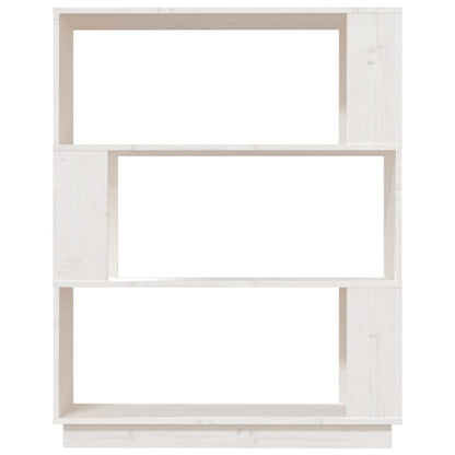 vidaXL Book Cabinet/Room Divider White 80x25x101 cm Solid Wood Pine