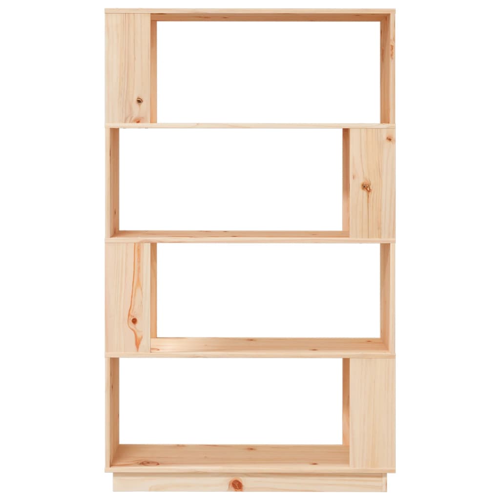 814059 vidaXL Book Cabinet/Room Divider 80x25x132 cm Solid Wood Pine