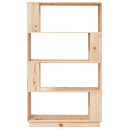 814059 vidaXL Book Cabinet/Room Divider 80x25x132 cm Solid Wood Pine
