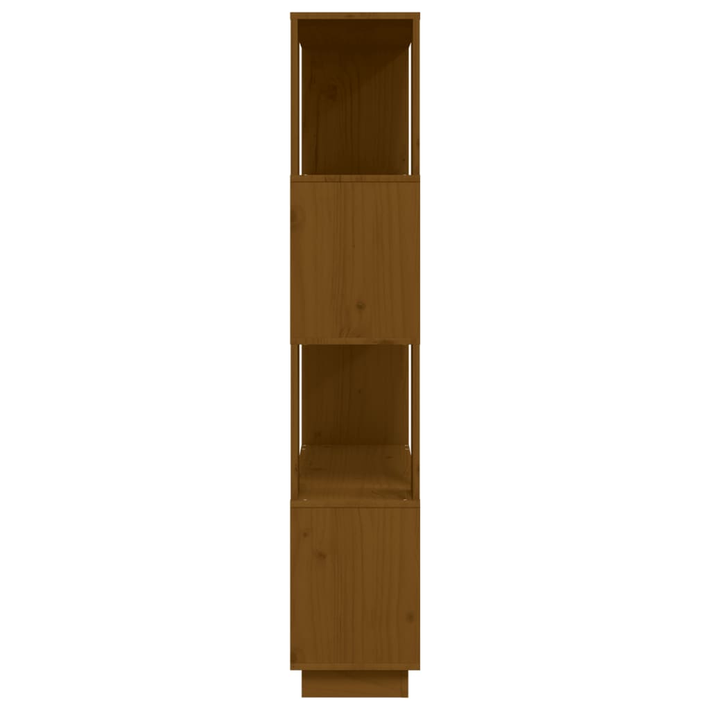vidaXL Book Cabinet/Room Divider Honey Brown 80x25x132 cm Solid Wood