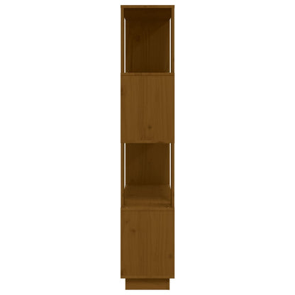 vidaXL Book Cabinet/Room Divider Honey Brown 80x25x132 cm Solid Wood