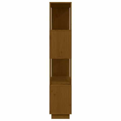 vidaXL Book Cabinet/Room Divider Honey Brown 80x25x132 cm Solid Wood