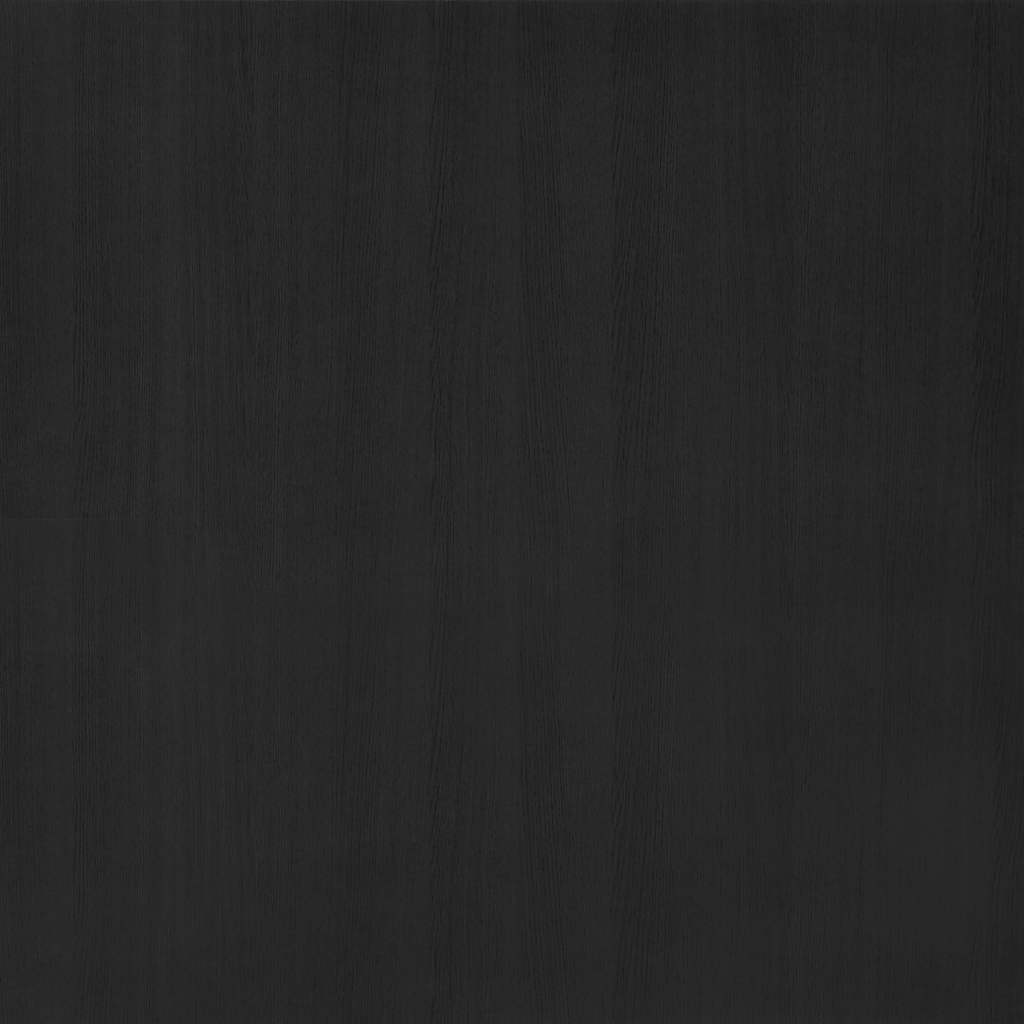 vidaXL Book Cabinet/Room Divider Black 80x25x132 cm Solid Wood Pine