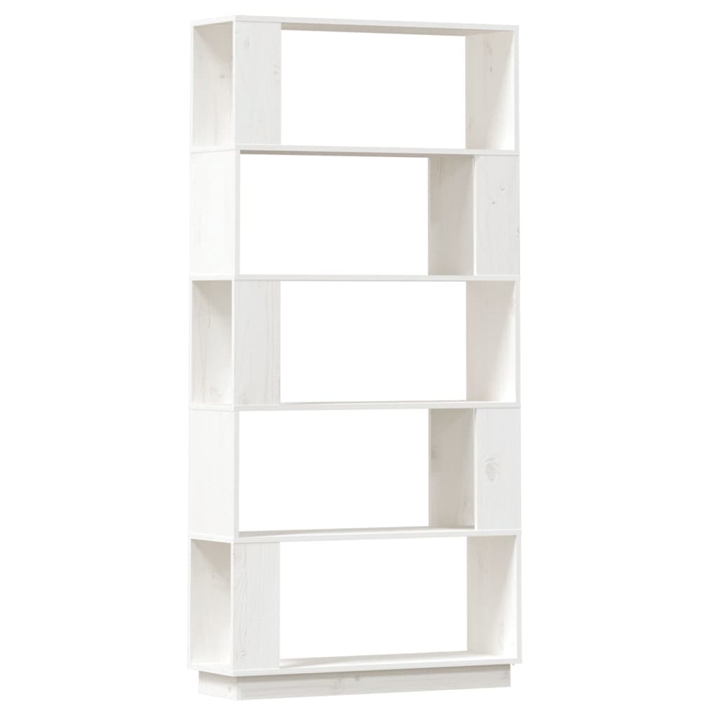 vidaXL Book Cabinet/Room Divider White 80x25x163.5 cm Solid Wood Pine