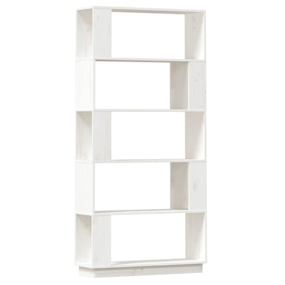 vidaXL Book Cabinet/Room Divider White 80x25x163.5 cm Solid Wood Pine