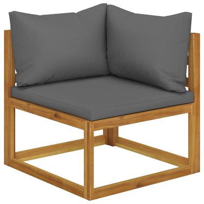 vidaXL 5 Piece Garden Lounge Set with Cushions Solid Wood Acacia