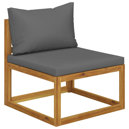 vidaXL 5 Piece Garden Lounge Set with Cushions Solid Wood Acacia