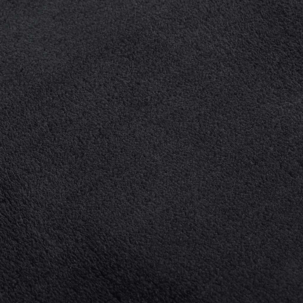 vidaXL Washable Rug Soft Shaggy 160x230 cm Anti Slip Black