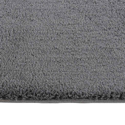 vidaXL Washable Rug Soft Shaggy 160x230 cm Anti Slip Anthracite