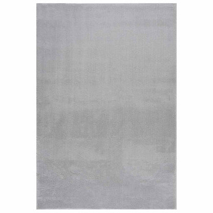 vidaXL Washable Rug Soft Fluffy Short Pile 160x230 cm Anti Slip Grey