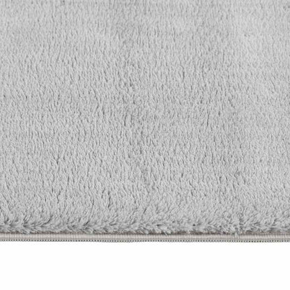 vidaXL Washable Rug Soft Fluffy Short Pile 160x230 cm Anti Slip Grey