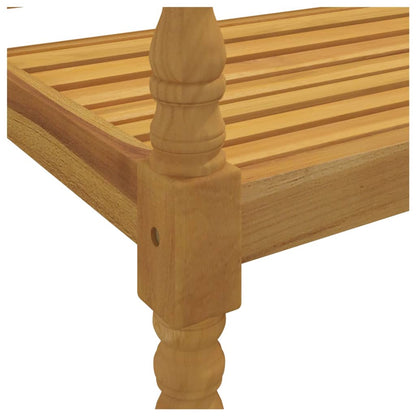 vidaXL Batavia Bench | Teak Brown | Solid Teak Wood | 150 cm