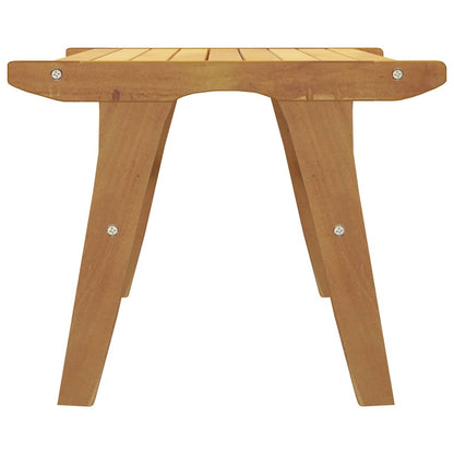 vidaXL Garden Chair with Footrest Solid Wood Teak