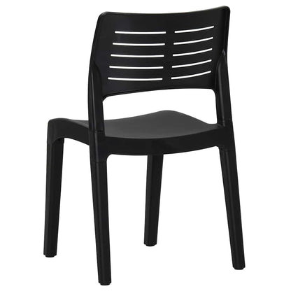 vidaXL Garden Chairs 2 pcs Anthracite Polypropylene