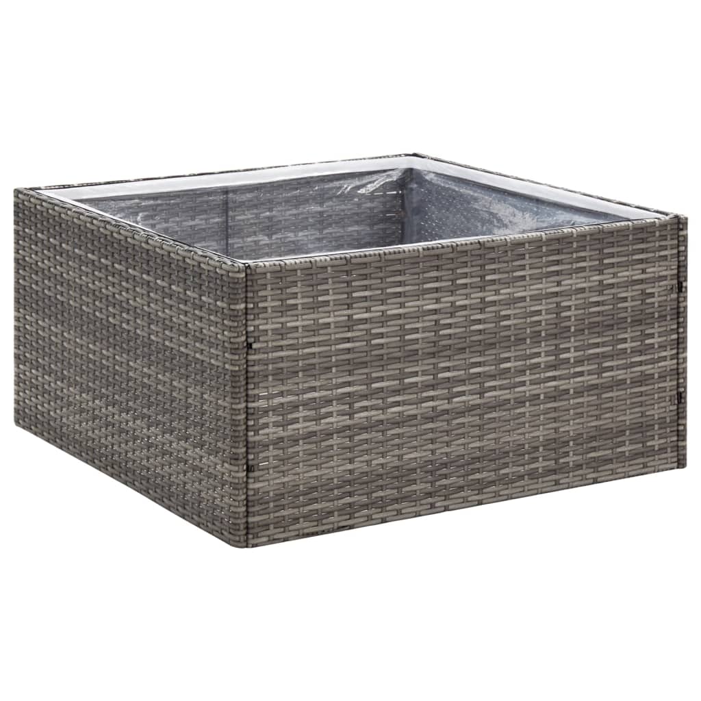 vidaXL Garden Planter | Grey and transparent