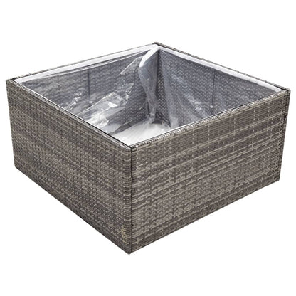 vidaXL Garden Planter | Grey and transparent