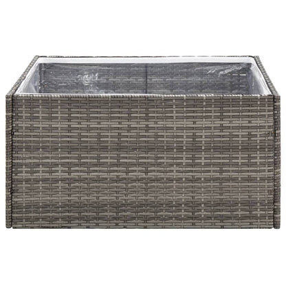 vidaXL Garden Planter | Grey and transparent