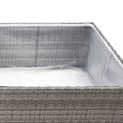 vidaXL Garden Planter | Grey and transparent