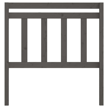 814071 vidaXL Bed Headboard Grey 81x4x100 cm Solid Wood Pine