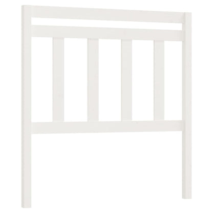 814080 vidaXL Bed Headboard White 106x4x100 cm Solid Wood Pine