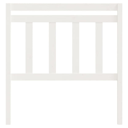814080 vidaXL Bed Headboard White 106x4x100 cm Solid Wood Pine