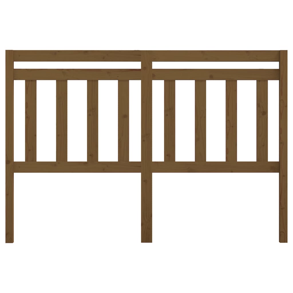 vidaXL Bed Headboard Honey Brown 126x4x100 cm Solid Wood Pine