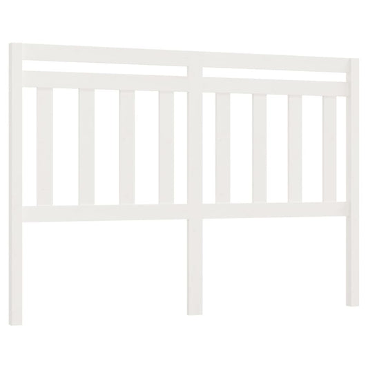 814090 vidaXL Bed Headboard White 140x4x100 cm Solid Wood Pine