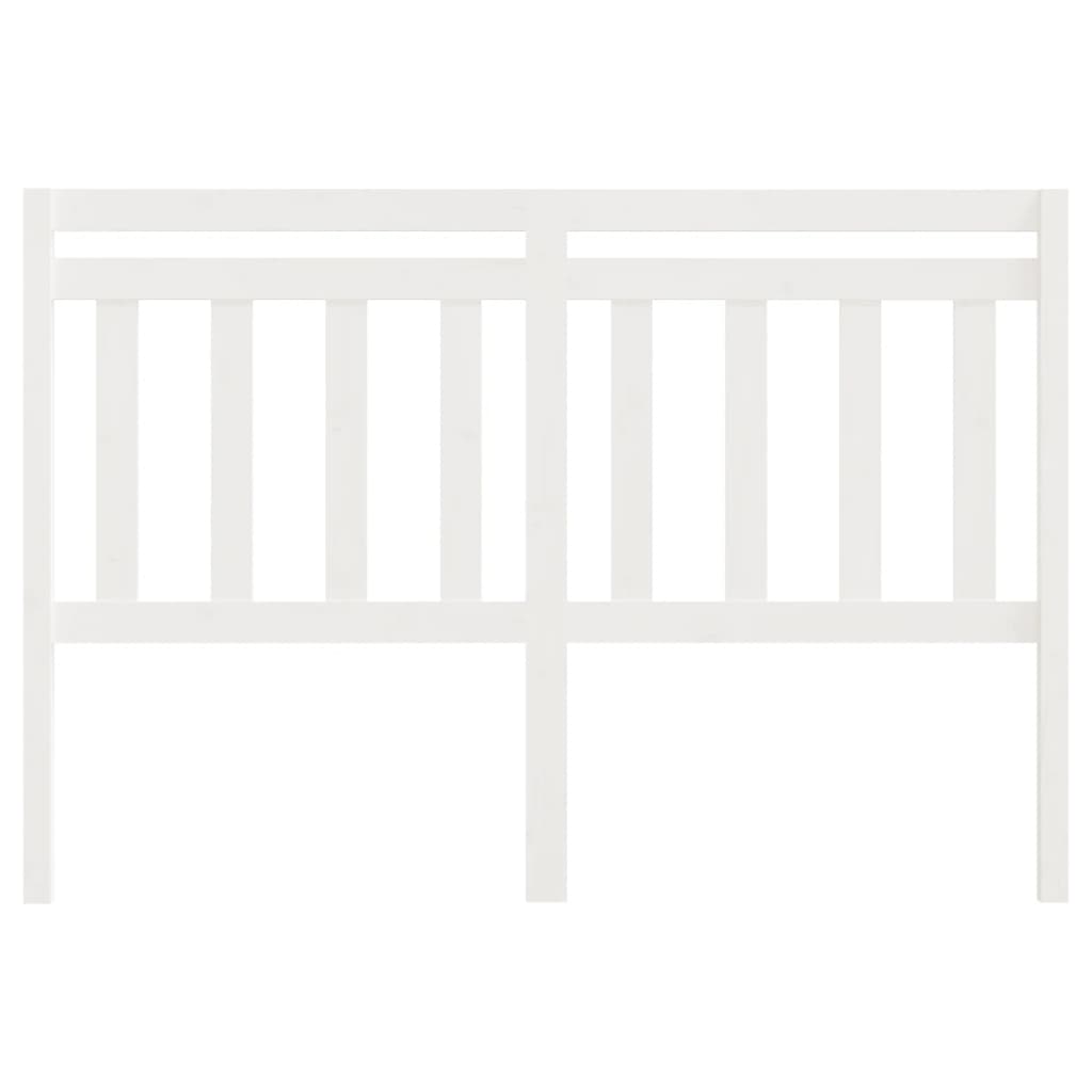 814090 vidaXL Bed Headboard White 140x4x100 cm Solid Wood Pine