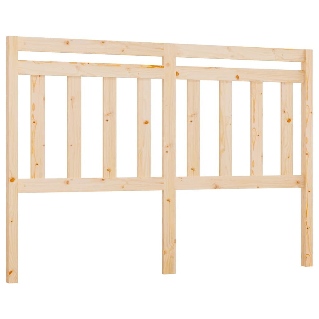 814094 vidaXL Bed Headboard 146x4x100 cm Solid Wood Pine