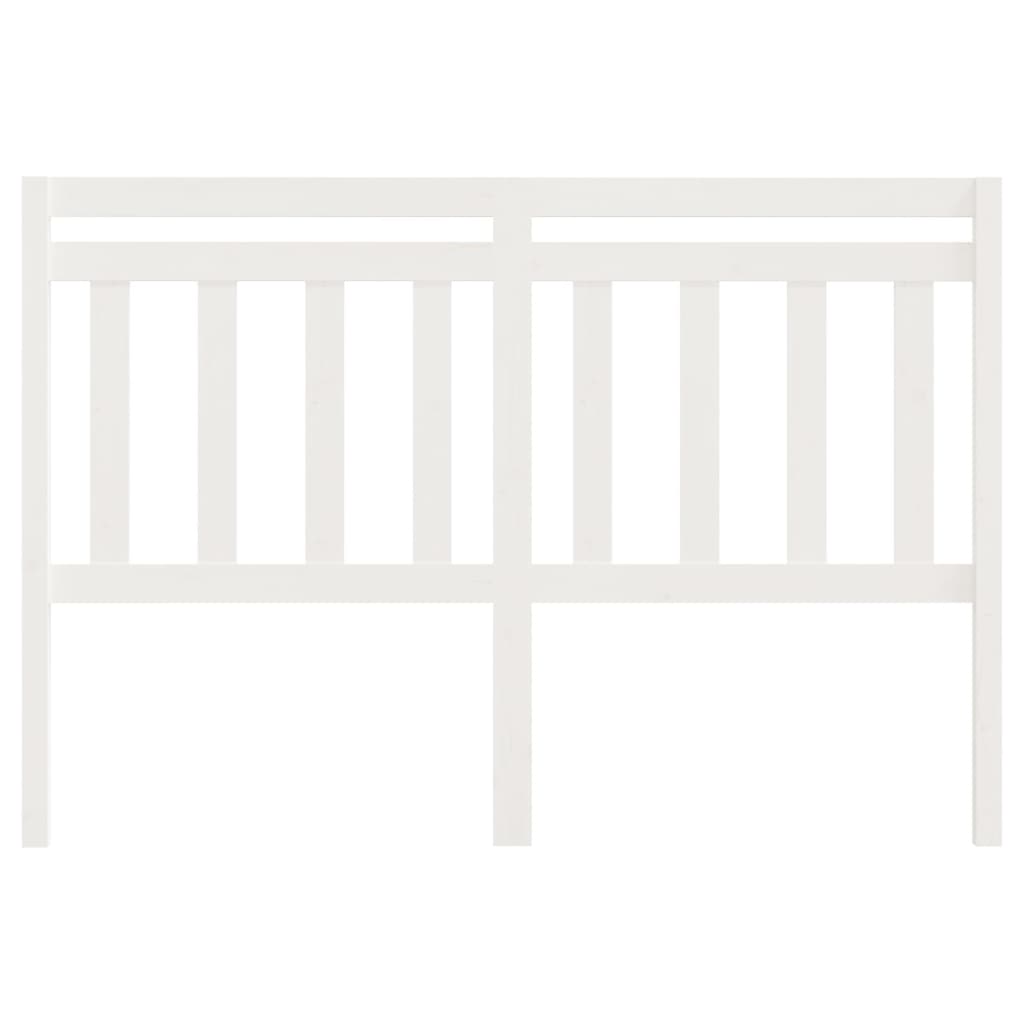 814095 vidaXL Bed Headboard White 146x4x100 cm Solid Wood Pine