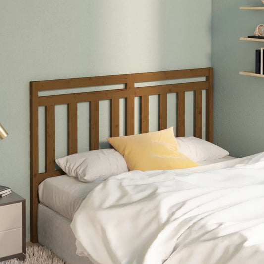 814097 vidaXL Bed Headboard Honey Brown 146x4x100 cm Solid Wood Pine