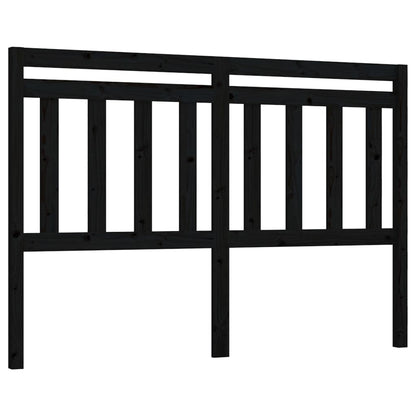 814108 vidaXL Bed Headboard Black 166x4x100 cm Solid Wood Pine