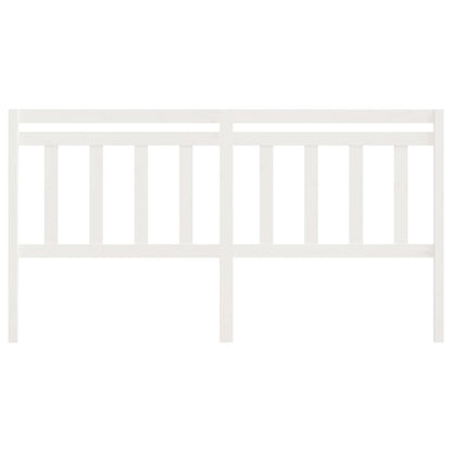 814110 vidaXL Bed Headboard White 186x4x100 cm Solid Wood Pine