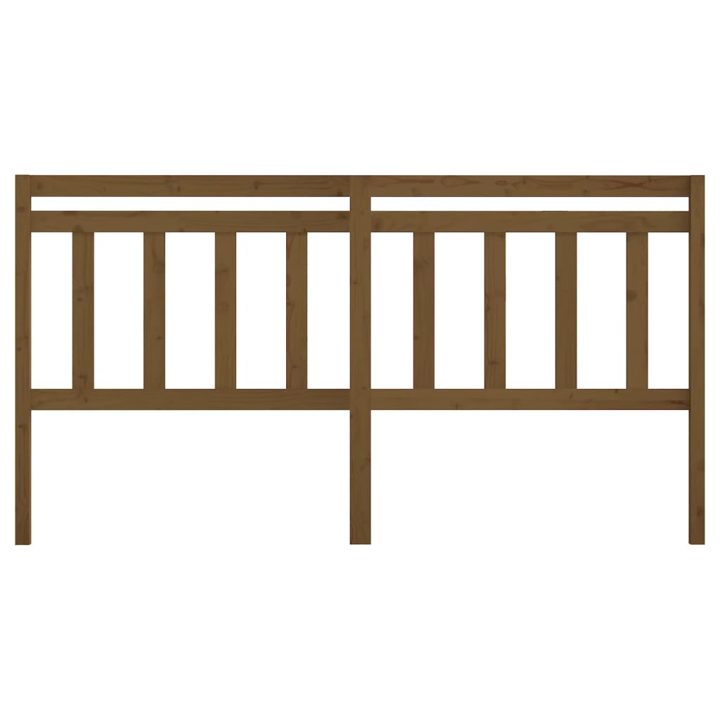 vidaXL Bed Headboard Honey Brown 186x4x100 cm Solid Wood Pine