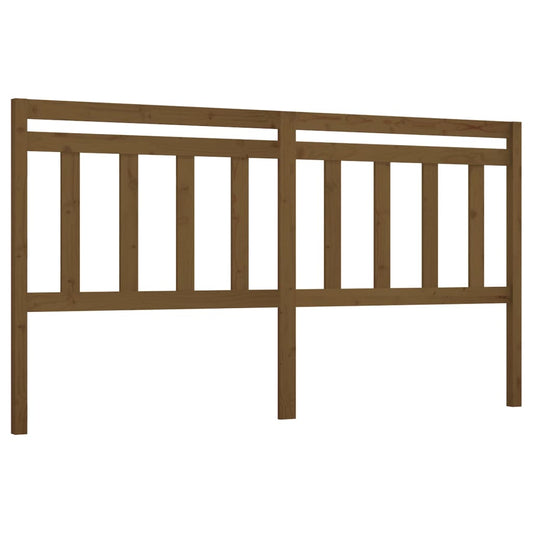 814117 vidaXL Bed Headboard Honey Brown 206x4x100 cm Solid Wood Pine