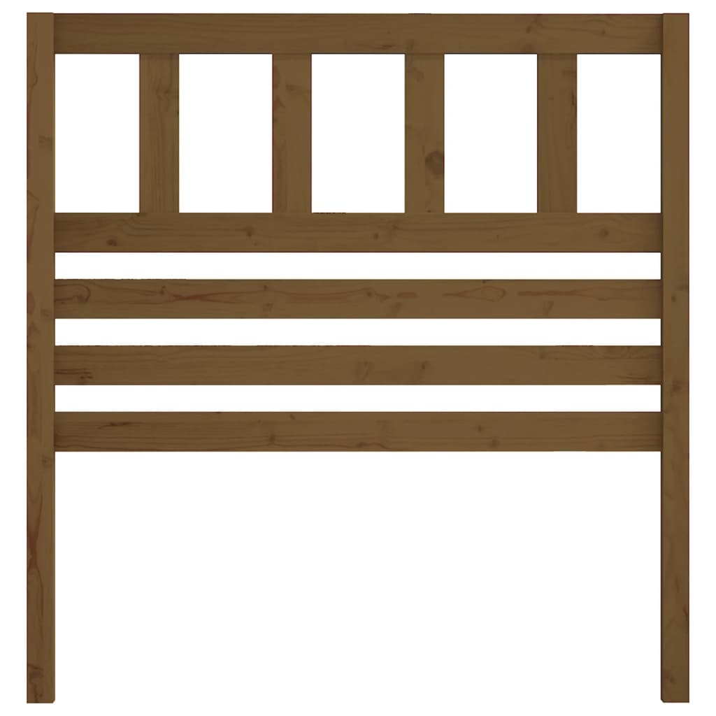 vidaXL Bed Headboard Honey Brown 81x4x100 cm Solid Wood Pine