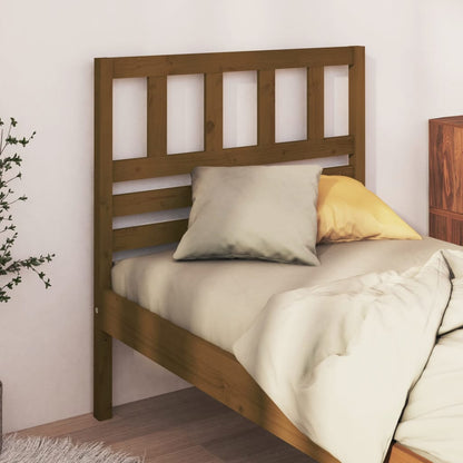 vidaXL Bed Headboard Honey Brown 81x4x100 cm Solid Wood Pine