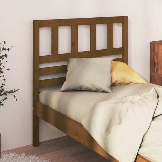 814122 vidaXL Bed Headboard Honey Brown 81x4x100 cm Solid Wood Pine