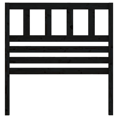 vidaXL Bed Headboard | Black | Solid pine wood | Medium | Durable