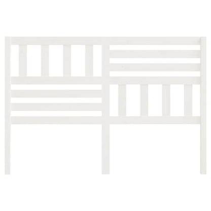 vidaXL Bed Headboard | White | Solid Pine Wood | 126x4x100 cm | Durable