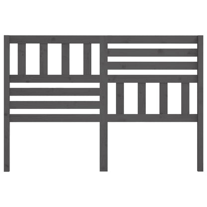 vidaXL Bed Headboard | Grey | Solid pine wood | Standard | Durable