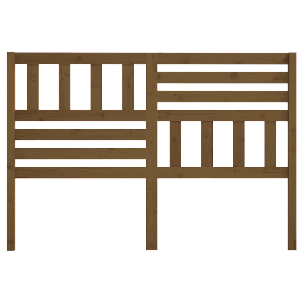vidaXL Bed Headboard Honey Brown 126x4x100 cm Solid Wood Pine