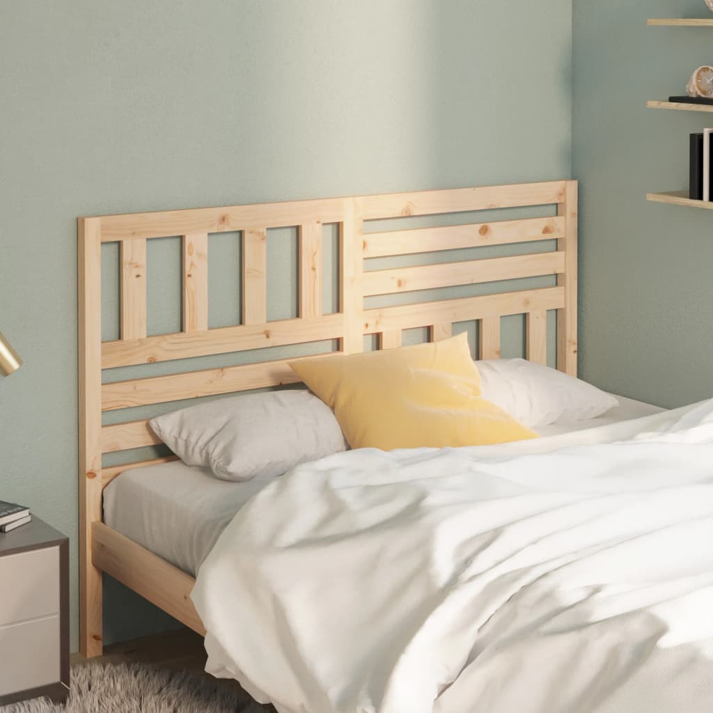 vidaXL Bed Headboard | Solid Pine Wood | 146x4x100 cm | Attractive Design