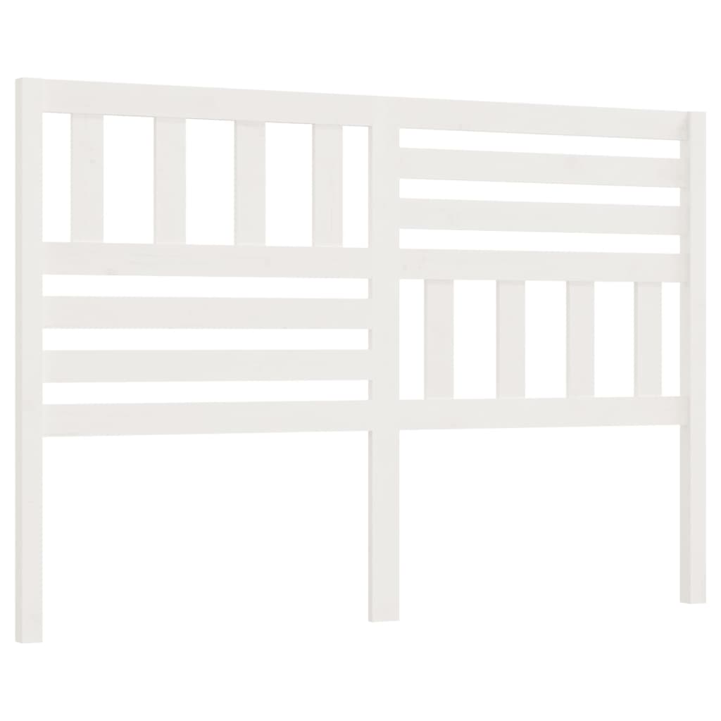 vidaXL Bed Headboard | White | Solid pinewood | 146 cm | Appealing Design
