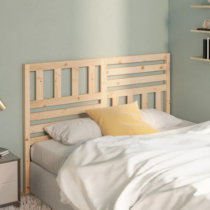vidaXL Bed Headboard | Natural Wood | Solid Pine Wood | 166x4x100 cm
