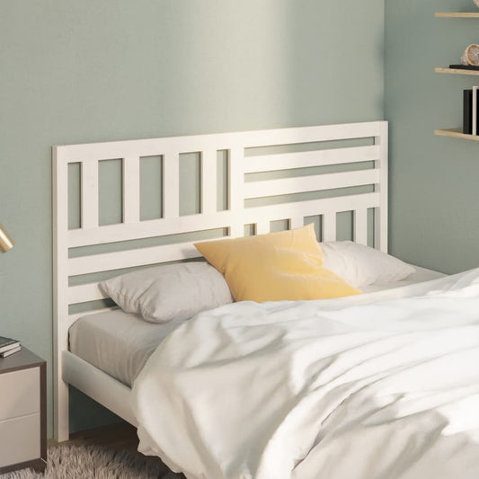 814155 vidaXL Bed Headboard White 166x4x100 cm Solid Wood Pine