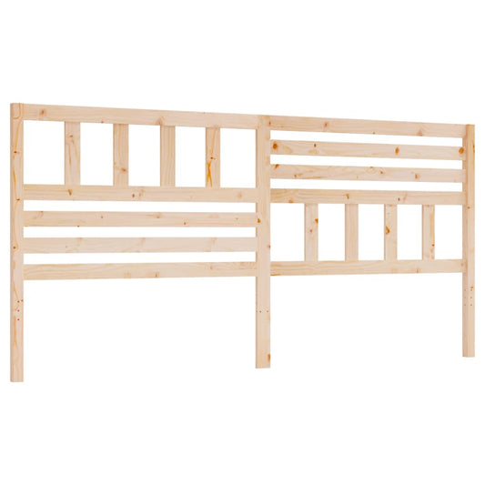 814164 vidaXL Bed Headboard 206x4x100 cm Solid Wood Pine